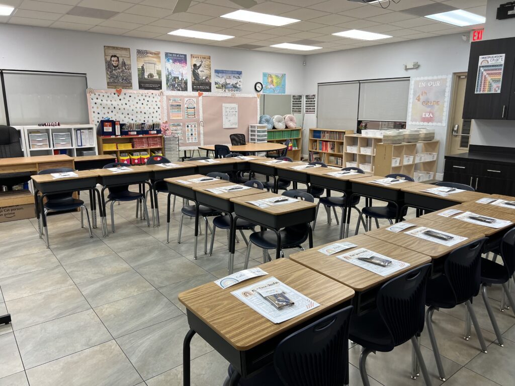 A classroom ready for the first day